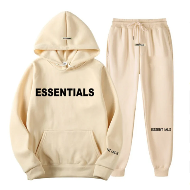 Essentials Autumn Winter Men's Hooded Sweatshirt Set Reflective Alphabet Print Couple Jogging Sweatshirt Street Hip Hop Costume
Essentials Autumn Winter Men's Hooded Sweatshirt Set Reflective Alphabet Print Couple Jogging Sweatshirt Street Hip Hop Costume
