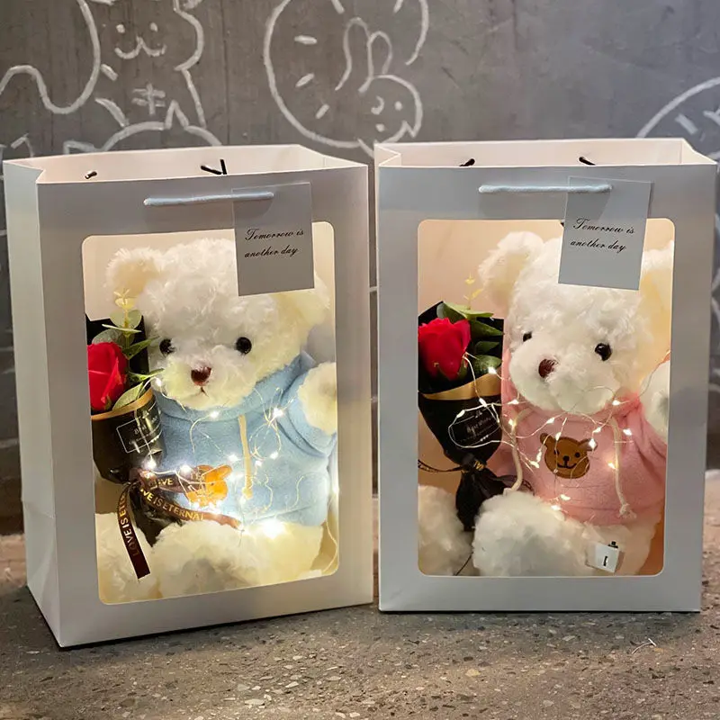 Gift Box Small Teddy Bear Plush Toy Doll Ragdoll Valentine's Day Christmas Girlfriends' Gift Girlfriend Birthday Present
Gift Box Small Teddy Bear Plush Toy Doll Ragdoll Valentine's Day Christmas Girlfriends' Gift Girlfriend Birthday Present