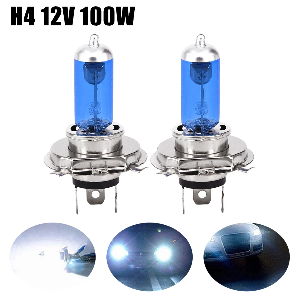 2PCS Car Halogen Lamp H4 12V 100W Ultra White Light 6000K Car Halogen Lamp Quartz Material For Cars With 12V Battery Voltage
2PCS Car Halogen Lamp H4 12V 100W Ultra White Light 6000K Car Halogen Lamp Quartz Material For Cars With 12V Battery Voltage