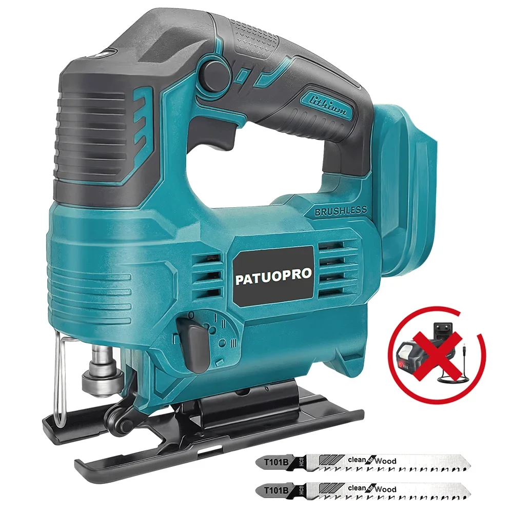 PATUOPRO Бесщеточная электрическая пила 65 мм Аккумуляторная лобзик 4-скоростной Перезаряжаемые деревообрабатывающие электроинструменты для аккумулятора Makita 18 В
PATUOPRO Бесщеточная электрическая пила 65 мм Аккумуляторная лобзик 4-скоростной Перезаряжаемые деревообрабатывающие электроинструменты для аккумулятора Makita 18 В
