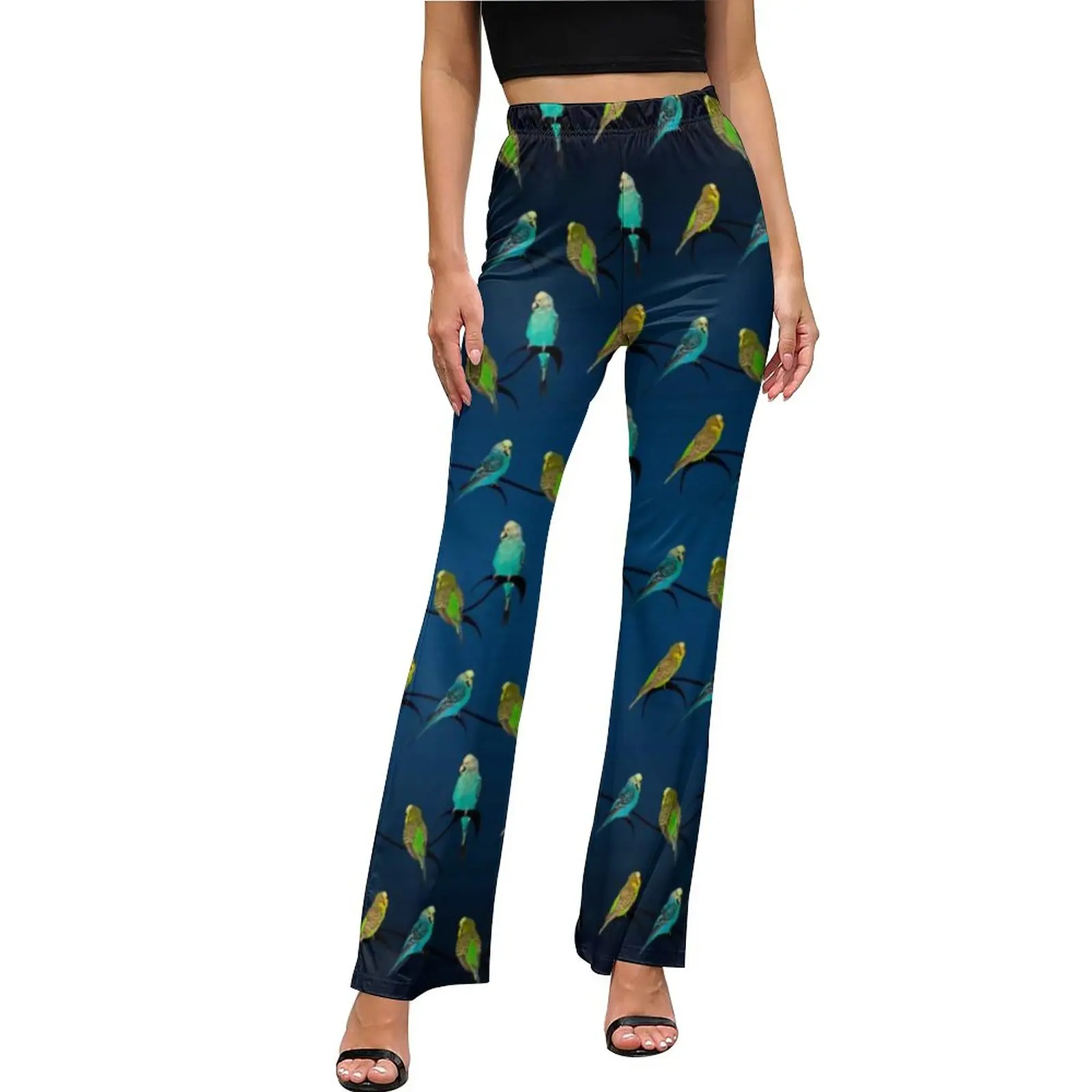Birds Pet Print Pants Elastic High Waist Budgie Frenzy Harajuku Flare Pants Summer Night Club Printed Oversize Trousers
Birds Pet Print Pants Elastic High Waist Budgie Frenzy Harajuku Flare Pants Summer Night Club Printed Oversize Trousers