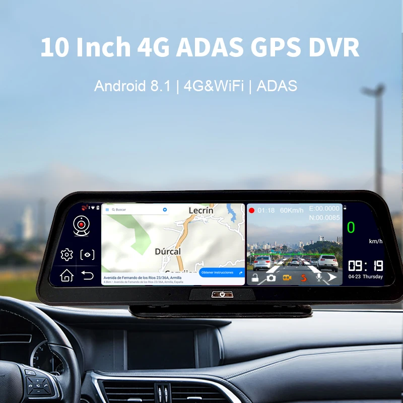 Anfilite 10 Inch Car Navigator Dash Camera Android dashboard ADAS 2GB+32GB GPS navigation Video Recorder Auto Registrar DVRs
Anfilite 10 Inch Car Navigator Dash Camera Android dashboard ADAS 2GB+32GB GPS navigation Video Recorder Auto Registrar DVRs