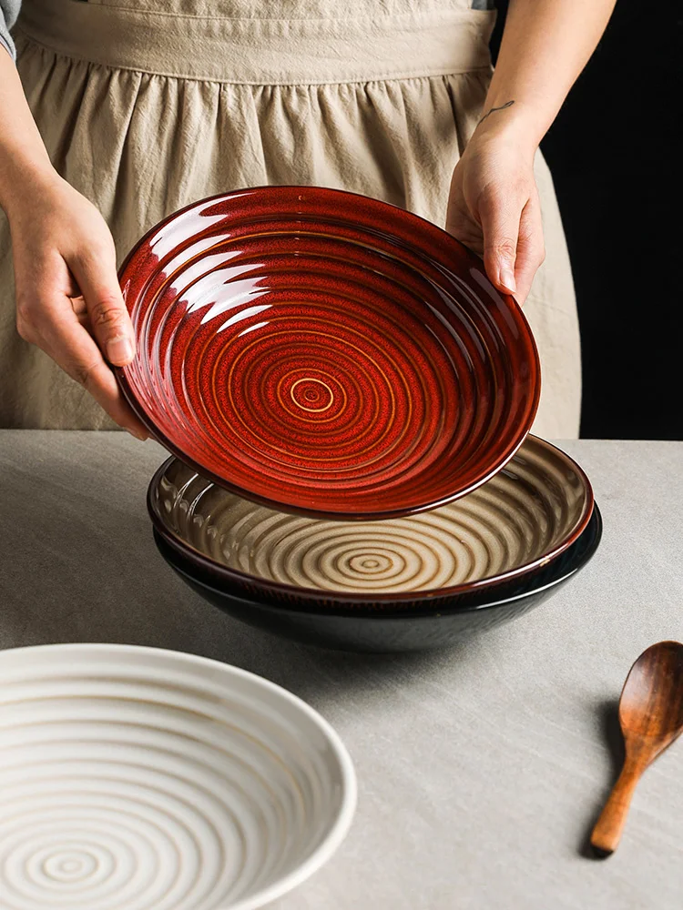 Japanese Style Ramen Bowl Ceramic Bamboo Hat Shallow Mouth Bowl Household Large Bowl Noodle Bowl Noodle Risotto Bowl Retro
Japanese Style Ramen Bowl Ceramic Bamboo Hat Shallow Mouth Bowl Household Large Bowl Noodle Bowl Noodle Risotto Bowl Retro