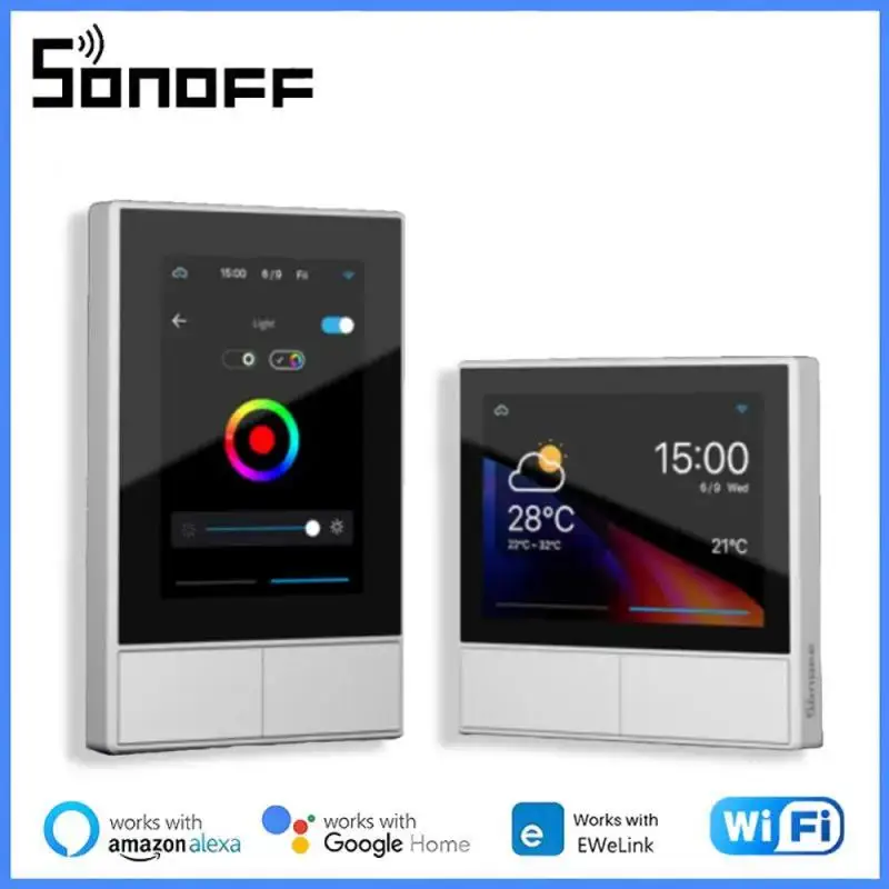 

Itead SONOFF NS панель Smart Scene настенный выключатель ЕС/США Wifi умный термостат дисплей переключатель управления через Ewelink Alexa Google Home