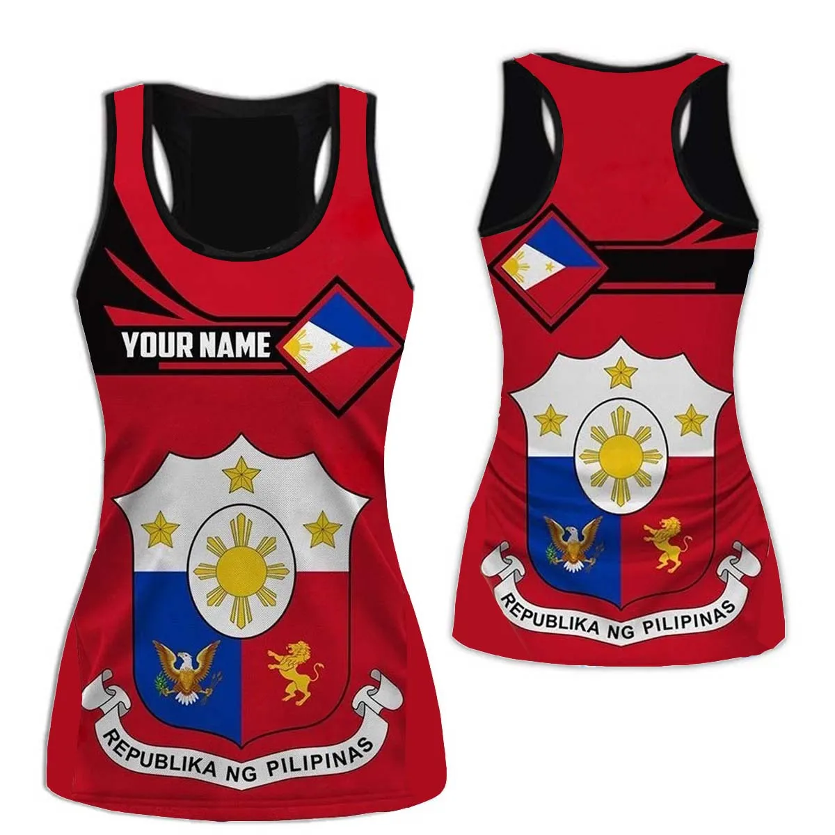 Philippines Flag Tattoo Two Piece Yoga Set Women 3D Print Vest Hollow Out Tank Top High Waist Legging Summer Casual Sport1
Philippines Flag Tattoo Two Piece Yoga Set Women 3D Print Vest Hollow Out Tank Top High Waist Legging Summer Casual Sport1