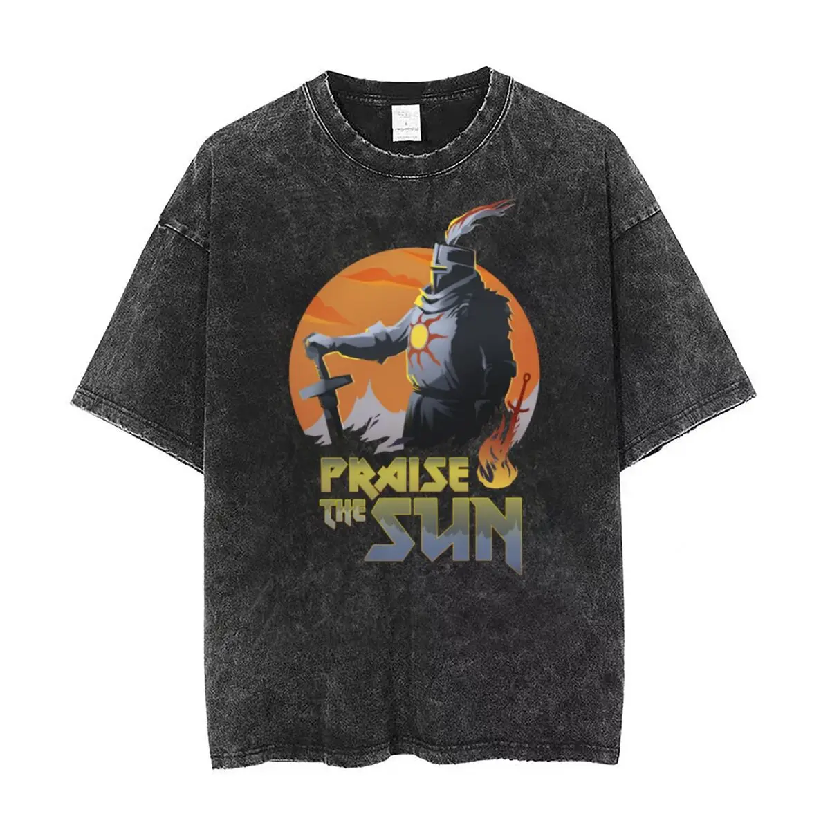 Dark Souls Praise The Sun T Shirts Hip Hop Washed Cotton Harajuku T-Shirt Vintage Men Women Tops Streetwear Summer Tee Shirt
Dark Souls Praise The Sun T Shirts Hip Hop Washed Cotton Harajuku T-Shirt Vintage Men Women Tops Streetwear Summer Tee Shirt