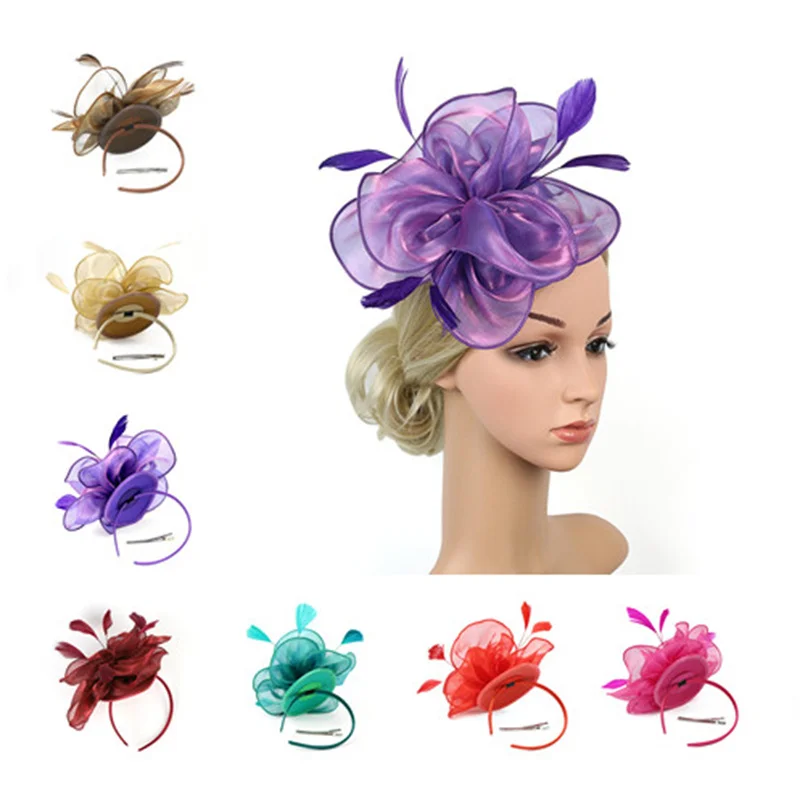 Retro Women Female Netting Feathers Big Flowers Headband Mesh Flower Hair Clip Bridal Floral Church Headwear
Retro Women Female Netting Feathers Big Flowers Headband Mesh Flower Hair Clip Bridal Floral Church Headwear