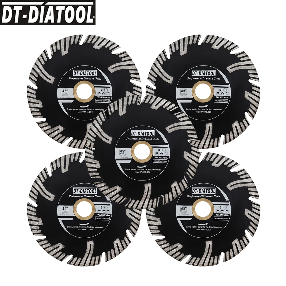 5pcs 4.5" Diamond Turbo Saw Blade For Cutting Granite Marble Porcelain Ceramic Tile Cutting Disc Angle Grinder Circular Saw
5pcs 4.5" Diamond Turbo Saw Blade For Cutting Granite Marble Porcelain Ceramic Tile Cutting Disc Angle Grinder Circular Saw