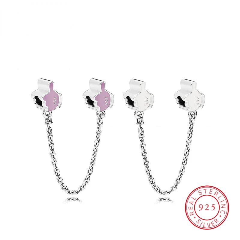 S925 All-match Thumb Safety Chain Bead Suitable for Bracelet DIY Ladies Jewelry Bead Accessories Original Flat Pendant
S925 All-match Thumb Safety Chain Bead Suitable for Bracelet DIY Ladies Jewelry Bead Accessories Original Flat Pendant
