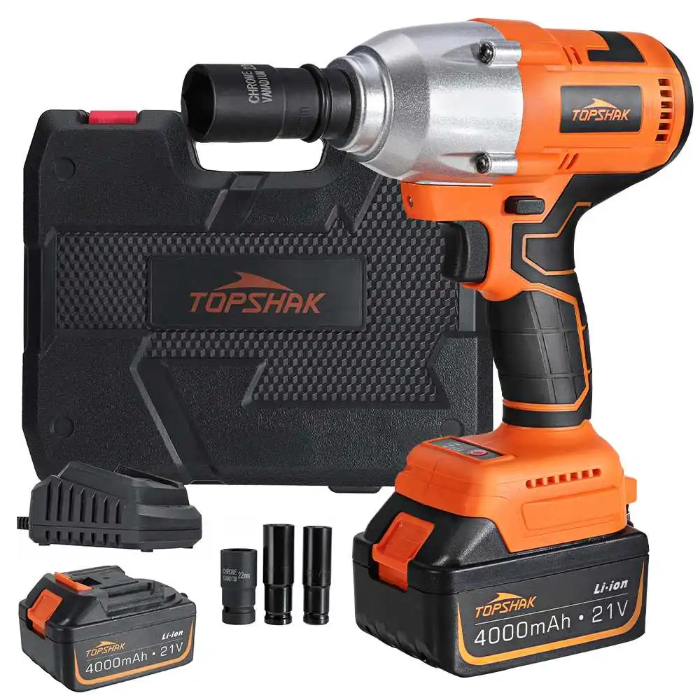 550N.m Brushless Cordless Electric Impact Wrench Repairing Power Tools DIY with Lithium Ion Battery suit for Makita Battery
550N.m Brushless Cordless Electric Impact Wrench Repairing Power Tools DIY with Lithium Ion Battery suit for Makita Battery