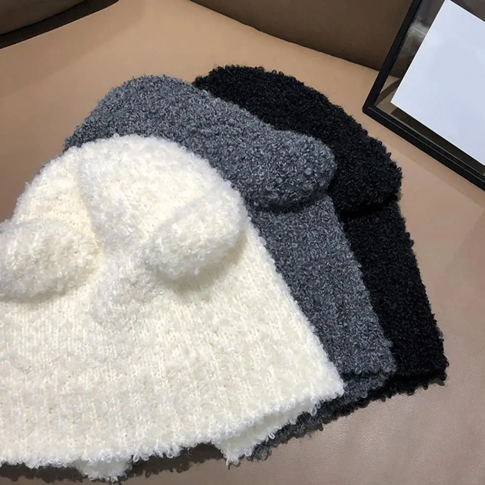 Fashionable Beanie Hat Stretchy Washable Fall Winter Girls Knitted Hat Soft Plush Hat Outdoor Wear
Fashionable Beanie Hat Stretchy Washable Fall Winter Girls Knitted Hat Soft Plush Hat Outdoor Wear