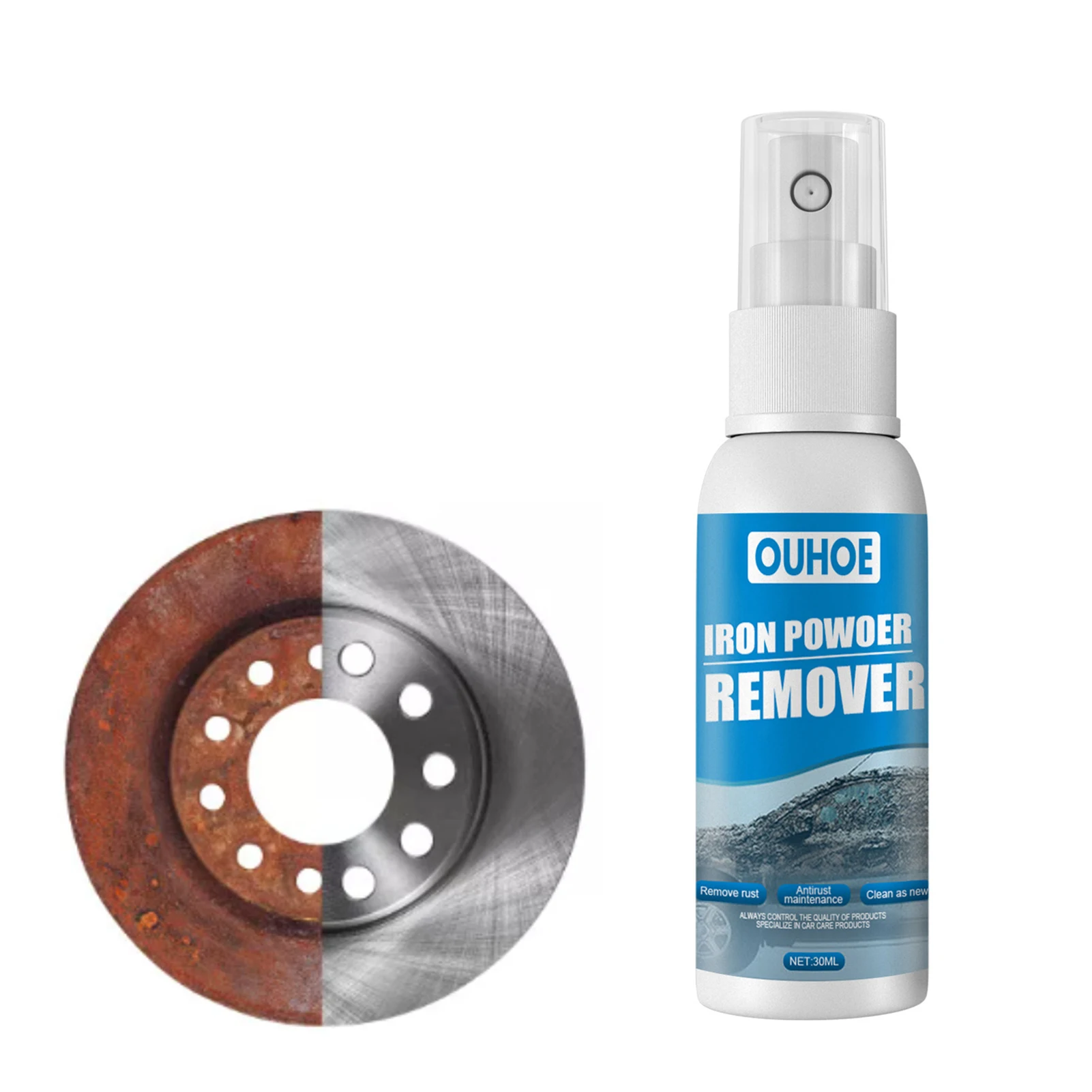 30/100mlRust Stain Remover Automobile Iron Powder Anti-rust and Rust Remover Automobile Supplies Oxide Layer Wheel Hub Cleaner
30/100mlRust Stain Remover Automobile Iron Powder Anti-rust and Rust Remover Automobile Supplies Oxide Layer Wheel Hub Cleaner
