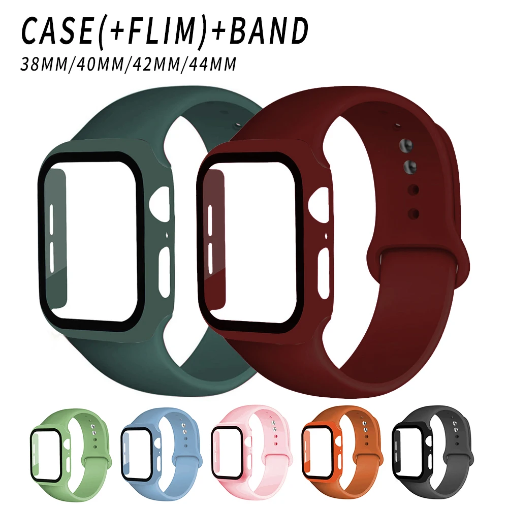 Strap for Apple watch Band 44mm 40mm 38mm 42mm smart watch Accessories band bracelet iWatch 6 5 4 3 SE Silicone Pure Cover
Strap for Apple watch Band 44mm 40mm 38mm 42mm smart watch Accessories band bracelet iWatch 6 5 4 3 SE Silicone Pure Cover