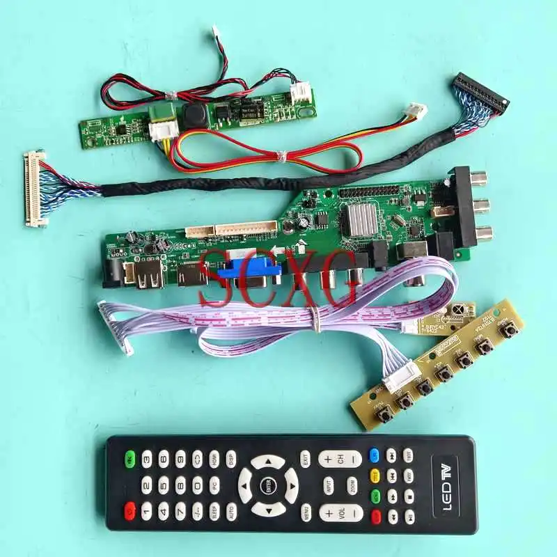 DVB LCD Display Matrix Controller Board Fit M215HGE M215HGJ M215HGK Kit LVDS-30Pin HDMI-Compatible VGA 21.5" USB AV RF 1920*1080
DVB LCD Display Matrix Controller Board Fit M215HGE M215HGJ M215HGK Kit LVDS-30Pin HDMI-Compatible VGA 21.5" USB AV RF 1920*1080