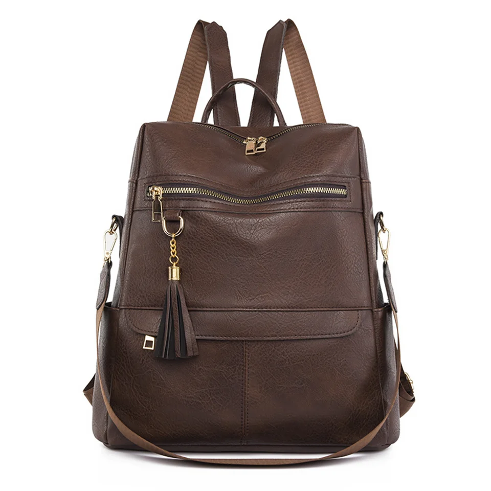 Women Vintage Backpack High Quality Leather Chest Female Casual School Shoulder Zipper Bags For Girls Travel Backbag Mochila
Women Vintage Backpack High Quality Leather Chest Female Casual School Shoulder Zipper Bags For Girls Travel Backbag Mochila