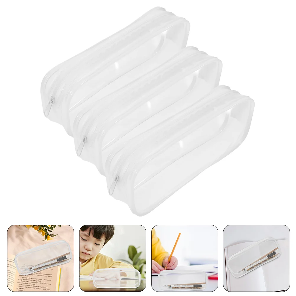 3 Pcs Large Capacity Travel Bag Zipper Pouches Students Bag Decorative Stationery Pvc Adorable Child Zipper Design
3 Pcs Large Capacity Travel Bag Zipper Pouches Students Bag Decorative Stationery Pvc Adorable Child Zipper Design