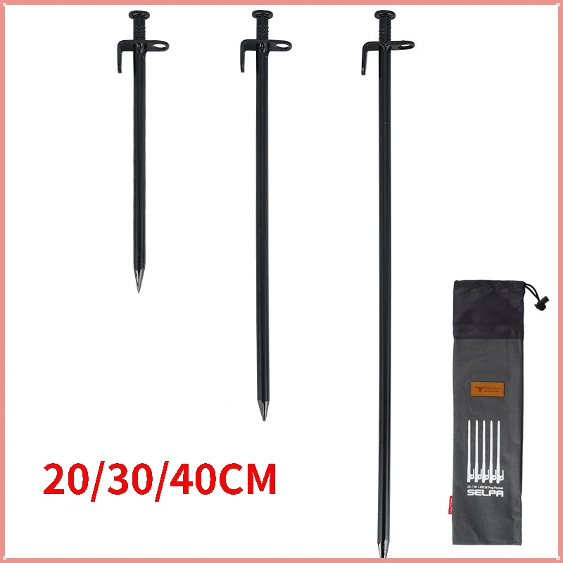 4pcs High Strength Canopy Tent Pegs Stakes Nails For Outdoor Camping Hard Gravel Ground Length 20cm/30cm/40cm With Bag
4pcs High Strength Canopy Tent Pegs Stakes Nails For Outdoor Camping Hard Gravel Ground Length 20cm/30cm/40cm With Bag