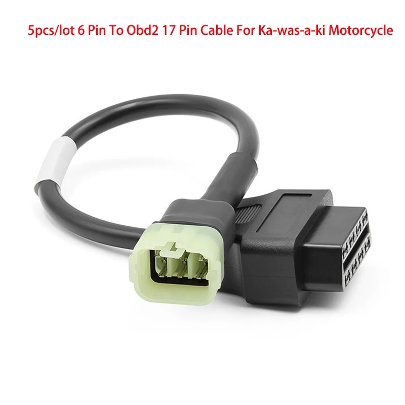 Motorcycle OBD2 Diagnostic Cable OBD Cable 6 Pin to 16 pin OBD2 Diagnostic Adapter For K-aw-as-aki Motorcycle Cable Scanner
Motorcycle OBD2 Diagnostic Cable OBD Cable 6 Pin to 16 pin OBD2 Diagnostic Adapter For K-aw-as-aki Motorcycle Cable Scanner