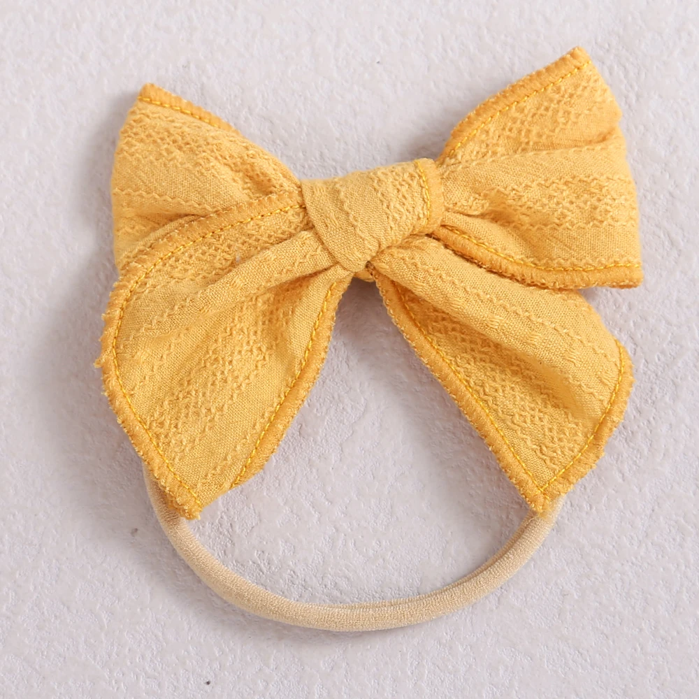 Solid Nylon Bow Baby Headband Striped Soft Cotton Hair Bands Cute Kids Headwear Turban Baby Headress Girls Hair Accessories
Solid Nylon Bow Baby Headband Striped Soft Cotton Hair Bands Cute Kids Headwear Turban Baby Headress Girls Hair Accessories