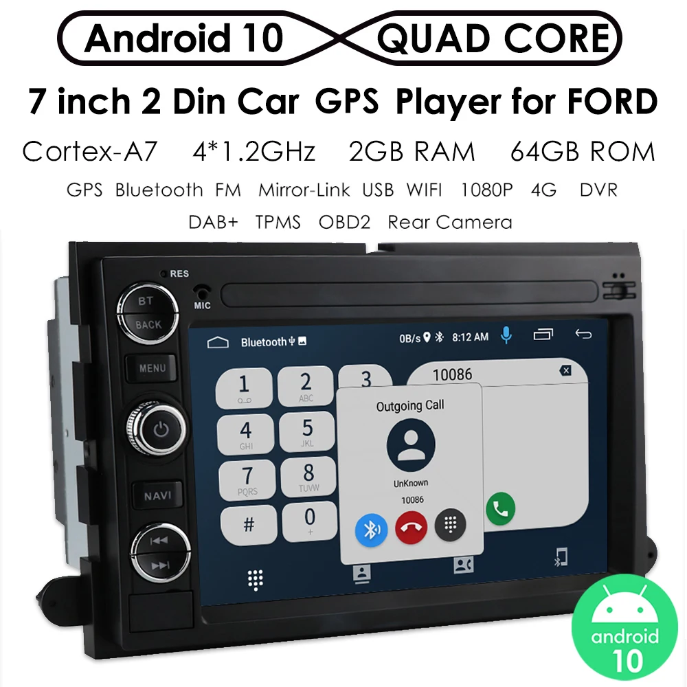 Android 10 Car Radio Stereo Multimidia GPS Navi Player For Ford 500/F150/Explorer/Edge/Expedition/Mustang/fusion/Escape DVR
Android 10 Car Radio Stereo Multimidia GPS Navi Player For Ford 500/F150/Explorer/Edge/Expedition/Mustang/fusion/Escape DVR