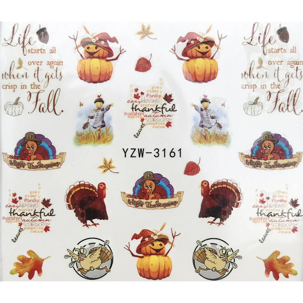 Pumpkin Nail Stickers Decal Water Decals Colorful Flowers Decoration For Manicure Sticker Decor Halloween Nail Art Album Sliders
Pumpkin Nail Stickers Decal Water Decals Colorful Flowers Decoration For Manicure Sticker Decor Halloween Nail Art Album Sliders