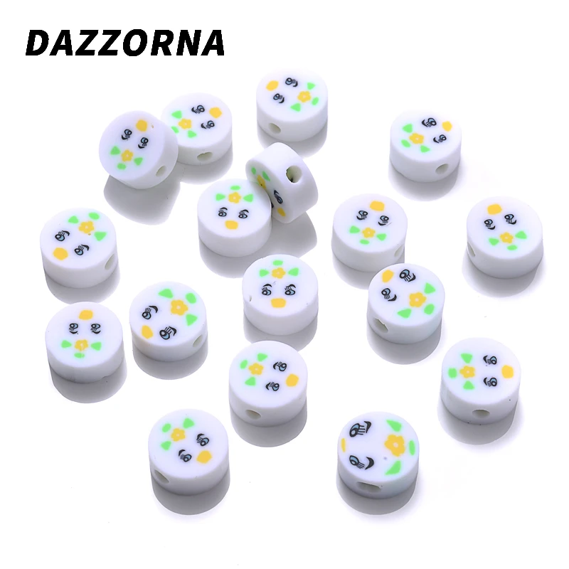 50Pcs/Pack 10mm Polymer Round Cute Clay Beads Spacer Loose Beads For Jewelry Making DIY Bracelet Necklace Crafts Accessories
50Pcs/Pack 10mm Polymer Round Cute Clay Beads Spacer Loose Beads For Jewelry Making DIY Bracelet Necklace Crafts Accessories