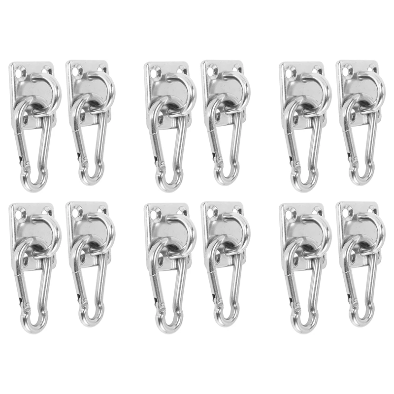 12 Sets Of Suspended Ceiling Wall Mount U-Shaped Hooks Stainless Steel Hammock Hook Metal Base Plate With Hook
12 Sets Of Suspended Ceiling Wall Mount U-Shaped Hooks Stainless Steel Hammock Hook Metal Base Plate With Hook