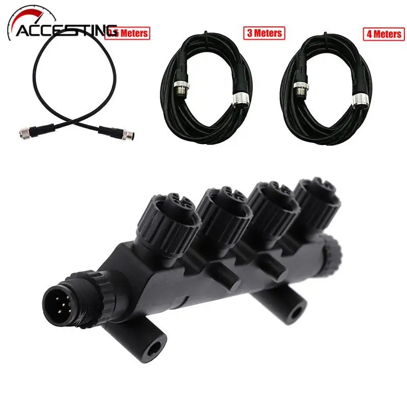 

NMEA2000 Adapters NMEA 2000 Cables Sockets Multifunction Converter Waterproof 0.5m 3m 4m Length Cables Connector For Car Boat