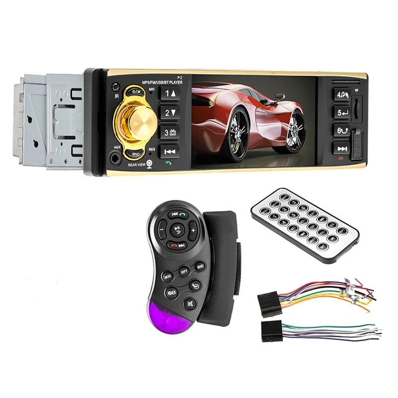 Single Din Car Stereo With Bluetooth And HD Screen, Audio With Backup Camera & Steering Wheel Control
Single Din Car Stereo With Bluetooth And HD Screen, Audio With Backup Camera & Steering Wheel Control