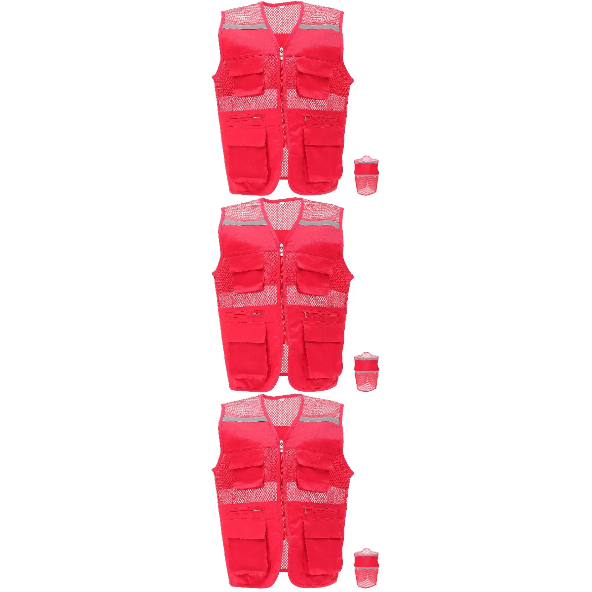 3pcs Reflective Vest Volunteer Vest Bright Color Vest with Pockets Practical Vest
3pcs Reflective Vest Volunteer Vest Bright Color Vest with Pockets Practical Vest