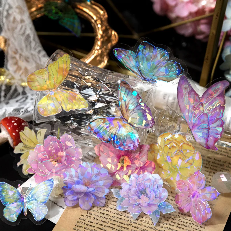 20pcs PET laser silver shell light sticker plant flower butterfly DIY decoration notebook hand account diary waterproof sticker
20pcs PET laser silver shell light sticker plant flower butterfly DIY decoration notebook hand account diary waterproof sticker