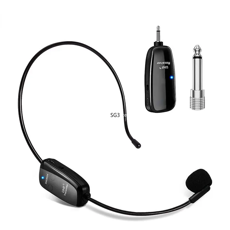 Беспроводная микрофонная гарнитура, УВЧ Беспроводная микрофонная гарнитура и ручная 2 в 1 Диапазон 160 футов для голосового усилителя, сценич...
Беспроводная микрофонная гарнитура, УВЧ Беспроводная микрофонная гарнитура и ручная 2 в 1 Диапазон 160 футов для голосового усилителя, сценич...