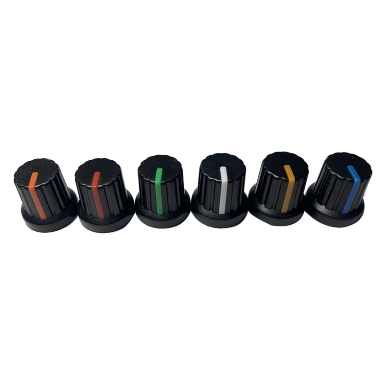 Dropship-120 Pcs 6Mm Diameter Shaft Hole Plastic Threaded Knurled Potentiometer Knobs Caps Guitar Volume Knob
Dropship-120 Pcs 6Mm Diameter Shaft Hole Plastic Threaded Knurled Potentiometer Knobs Caps Guitar Volume Knob