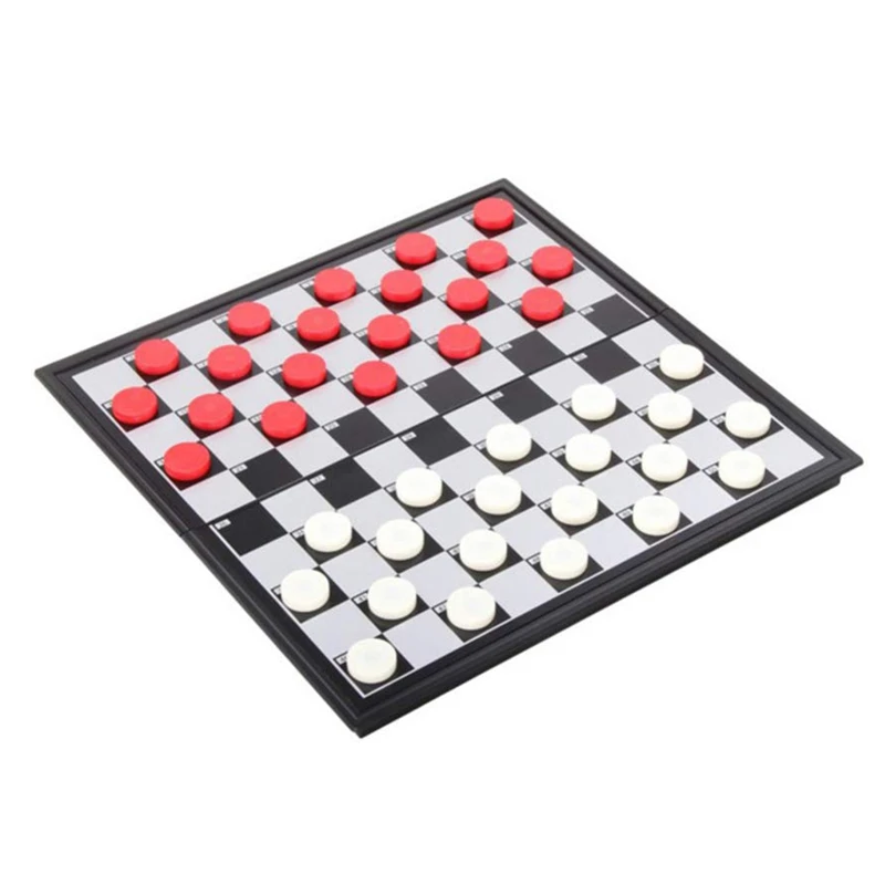 International Checkers Toy Educational Folding Chess Toy Magnetic Chess Board Game Training Draughts For Adults Or Kids
International Checkers Toy Educational Folding Chess Toy Magnetic Chess Board Game Training Draughts For Adults Or Kids