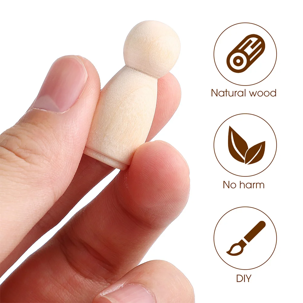 60 Pcs Wooden Peg People Kidult Toys Wood Pegs Crafts Unfinished Wood Dolls Wooden People Figures Toys
60 Pcs Wooden Peg People Kidult Toys Wood Pegs Crafts Unfinished Wood Dolls Wooden People Figures Toys