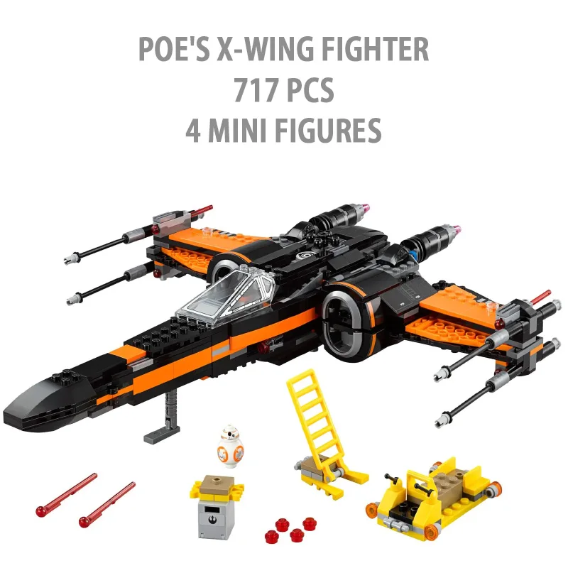 Конструктор истребитель Poe X-wing истребитель, наборы моделей, Обучающие Детские игрушки, подарки на день рождения и Рождество, совместим с 75102
Конструктор истребитель Poe X-wing истребитель, наборы моделей, Обучающие Детские игрушки, подарки на день рождения и Рождество, совместим с 75102