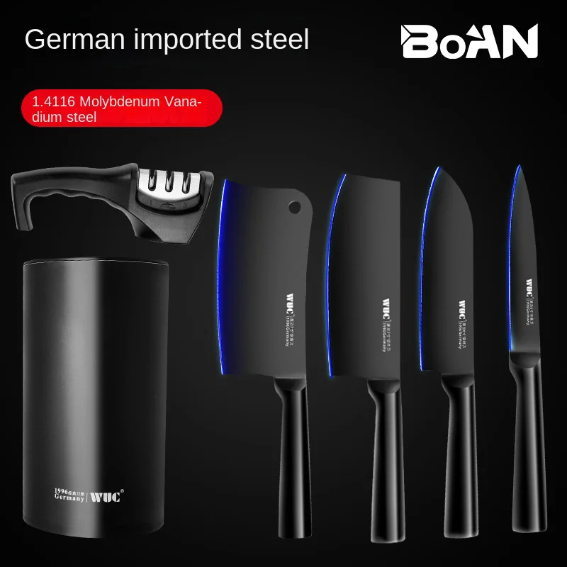 Black Knife Complete Gift Kitchen Utensils Stainless Steel Kitchen Knife Household Women's Knife Set Kitchen Bone Cutter Tools
Black Knife Complete Gift Kitchen Utensils Stainless Steel Kitchen Knife Household Women's Knife Set Kitchen Bone Cutter Tools