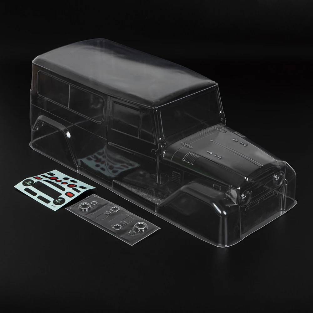 1965 Land Cruiser FJ40 Truck PC Clear Shell for 1/10 RC Crawler Car Axle SCX10 TRX4 YK4102 RGT86100 Redcat GEN8 MST Body
1965 Land Cruiser FJ40 Truck PC Clear Shell for 1/10 RC Crawler Car Axle SCX10 TRX4 YK4102 RGT86100 Redcat GEN8 MST Body