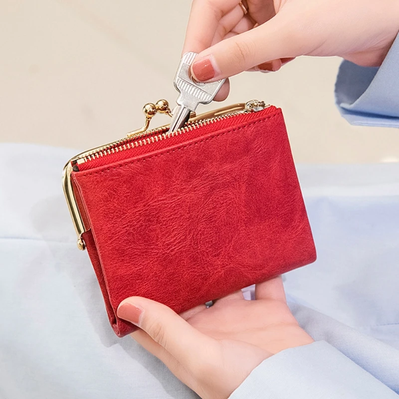 2022 New Women Bifold PU Leather Coin Card Wallet Key Ring Mini Pouch Vintage Purse Multifunctional Folding Small Change Bag
2022 New Women Bifold PU Leather Coin Card Wallet Key Ring Mini Pouch Vintage Purse Multifunctional Folding Small Change Bag