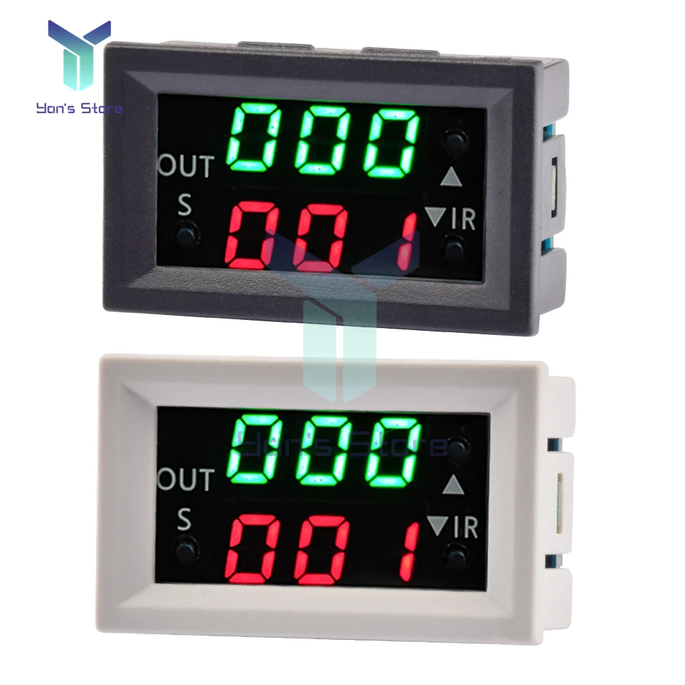 DC 12V Dual LED Display Time Relay Module T2401-N Digital Time Delay Relay Cycle Timer Switch Control Module Passive Output
DC 12V Dual LED Display Time Relay Module T2401-N Digital Time Delay Relay Cycle Timer Switch Control Module Passive Output