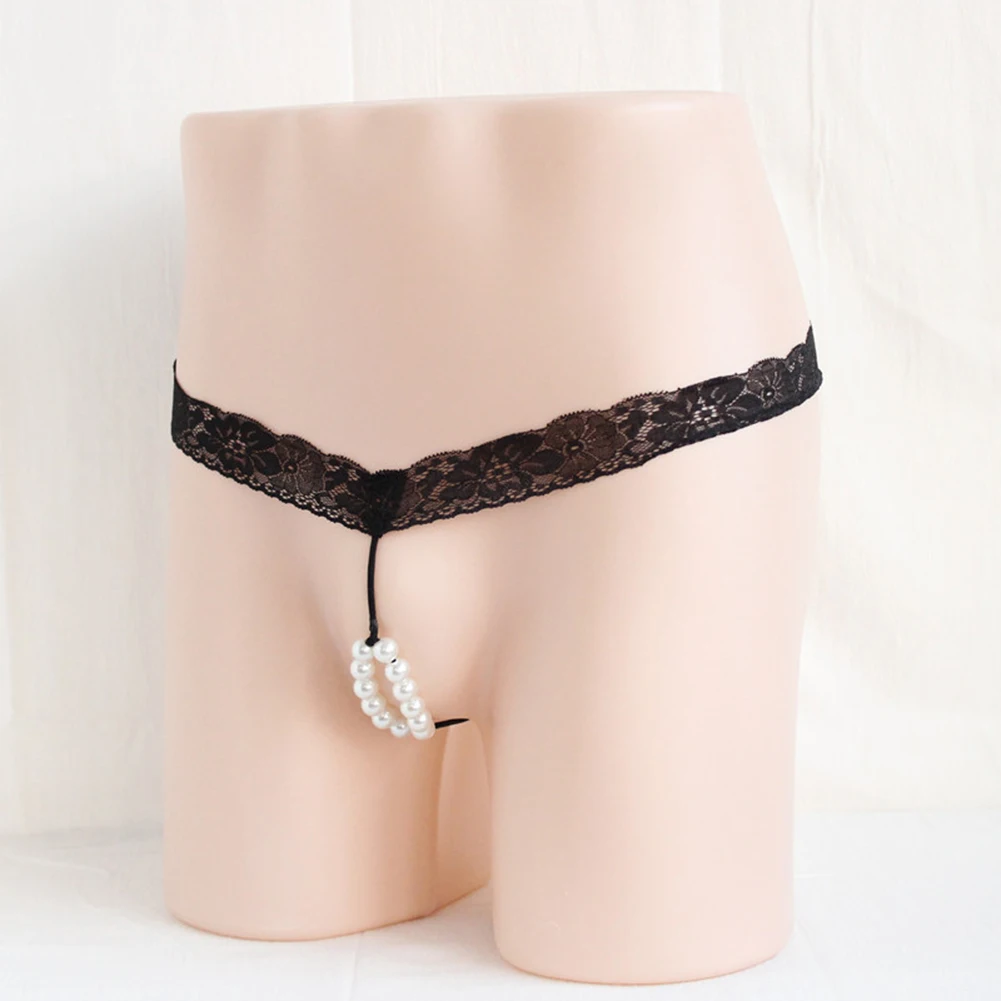Men Sexy Pearl Beaded Cock Hole Thongs Panties Lace Low Waist T Back Panties Open Buttocks Underpants Erotic Underwear Lingerie
Men Sexy Pearl Beaded Cock Hole Thongs Panties Lace Low Waist T Back Panties Open Buttocks Underpants Erotic Underwear Lingerie