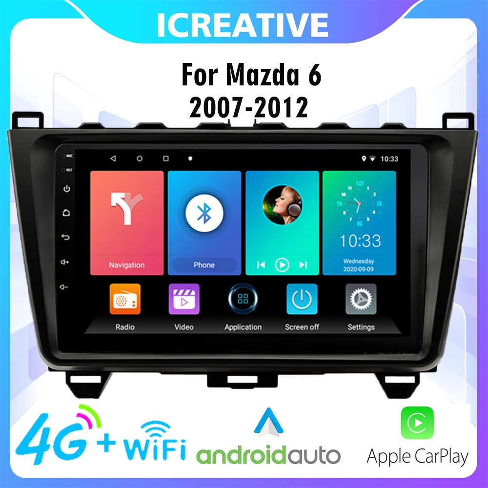 Car Radio Stereo WIFI GPS Navigation Multimedia Player For Mazda 6 2008-2012 2 Din Android Head Unit With Frame Autoradio
Car Radio Stereo WIFI GPS Navigation Multimedia Player For Mazda 6 2008-2012 2 Din Android Head Unit With Frame Autoradio