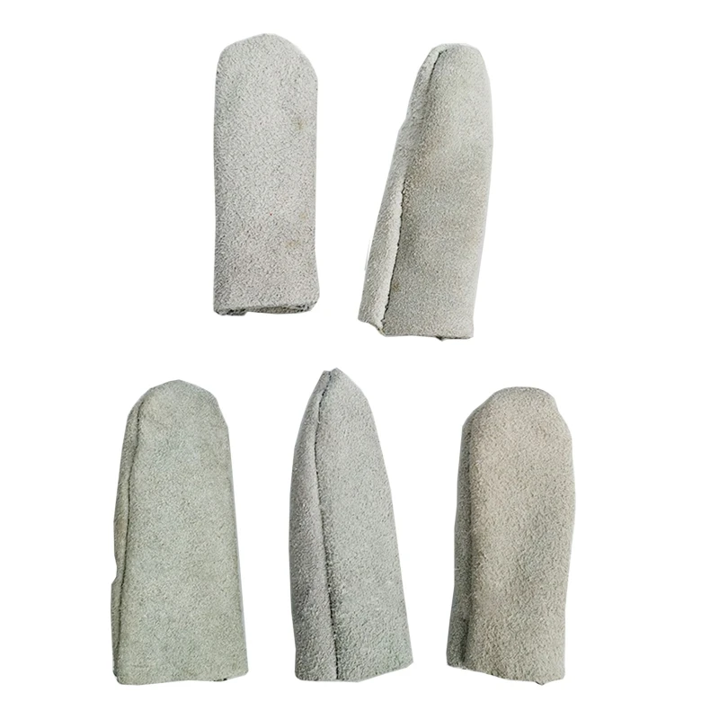 517F 5Pcs Leather Finger Sleeves Anti-scald Anti-prick Reusable Finger Protector for Making Jewelry Cutting Sewing Grinding
517F 5Pcs Leather Finger Sleeves Anti-scald Anti-prick Reusable Finger Protector for Making Jewelry Cutting Sewing Grinding