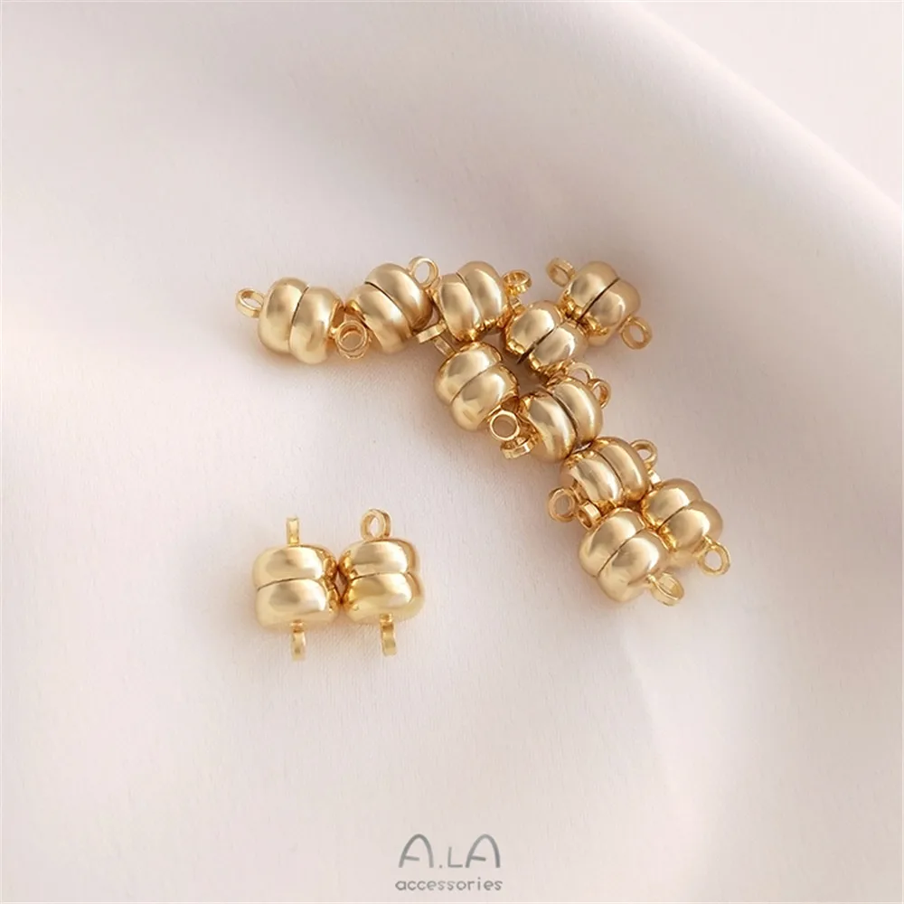 14K gold color 6mm flat burger strong magnetic clasp hand DIY bracelet necklace accessories magnetic buckle accessories
14K gold color 6mm flat burger strong magnetic clasp hand DIY bracelet necklace accessories magnetic buckle accessories