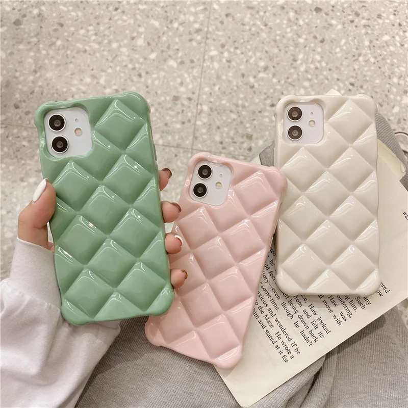 JOME 3D Candy Color Luxury Diamond Lattice Phone Case For iPhone 11 12 13 Pro X XR XS Max 7 8 Plus Plain Cute Back Cover Case
JOME 3D Candy Color Luxury Diamond Lattice Phone Case For iPhone 11 12 13 Pro X XR XS Max 7 8 Plus Plain Cute Back Cover Case