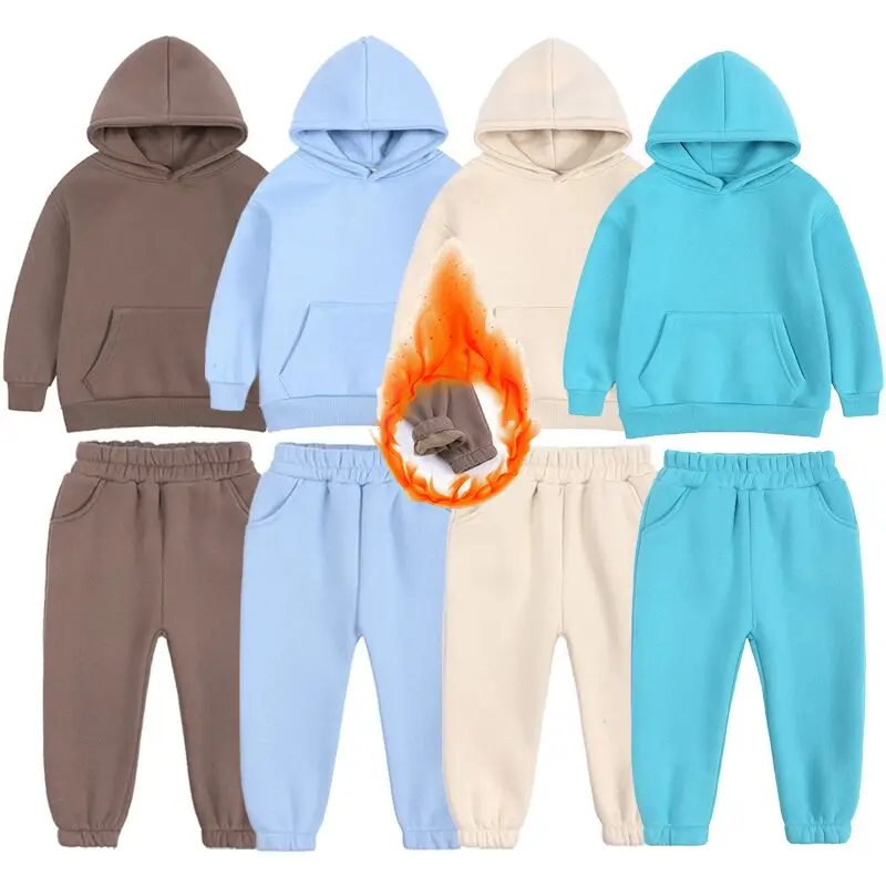 2-12 Years Old Children's Clothing Winter New Boys and Girls' Fleece Sweater Suit Hooded Plush Sportswear Children's Suit
2-12 Years Old Children's Clothing Winter New Boys and Girls' Fleece Sweater Suit Hooded Plush Sportswear Children's Suit