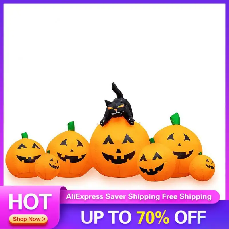 8 Feet Halloween Inflatable Pumpkin With Built-in LED Lights Witch Cat Pumpkin Role-playing Horror Props Home Halloween Supplies
8 Feet Halloween Inflatable Pumpkin With Built-in LED Lights Witch Cat Pumpkin Role-playing Horror Props Home Halloween Supplies