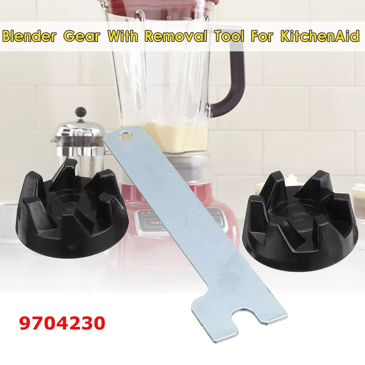 2pcs Rubber Coupler Gear Clutch With Removal Tool for Blender KitchenAid 9704230
2pcs Rubber Coupler Gear Clutch With Removal Tool for Blender KitchenAid 9704230