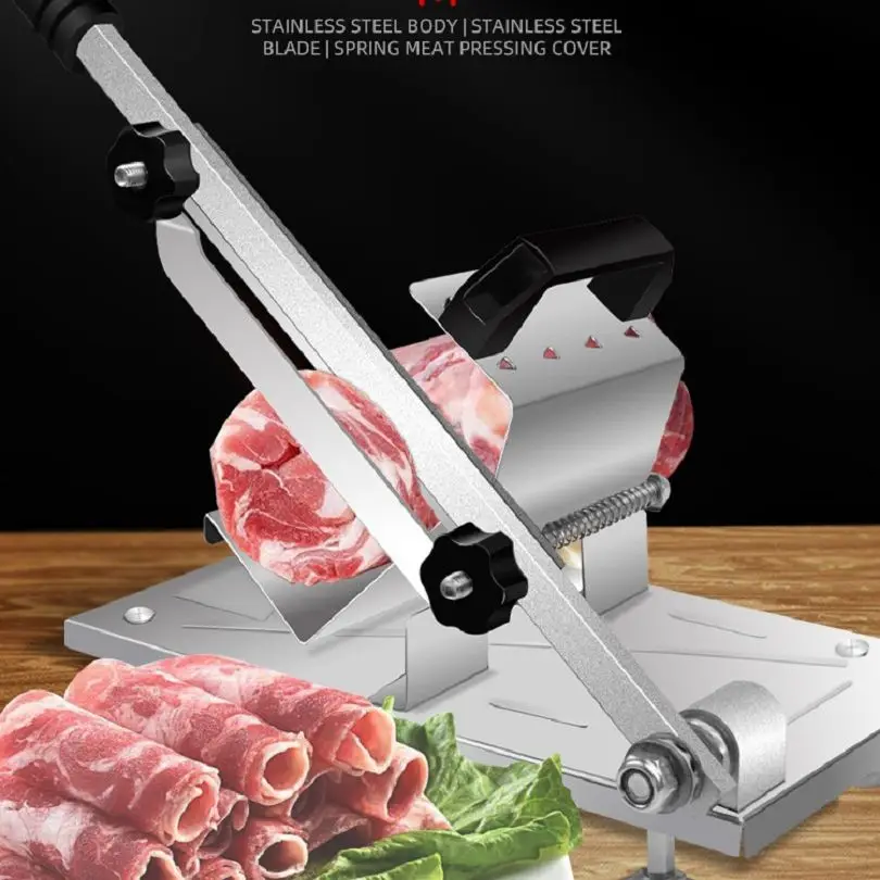 Household Manual Lamb Slicer Frozen Meat Cutting Machine Beef Herb Mutton Rolls Cutter
Household Manual Lamb Slicer Frozen Meat Cutting Machine Beef Herb Mutton Rolls Cutter