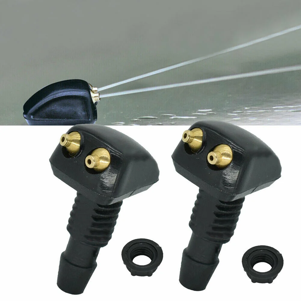 2X Dual Holes Adjustable Car Windshield Washer Nozzles Wiper Water Spray Jet Black ABS 8*3CM Exterior Car Accessories
2X Dual Holes Adjustable Car Windshield Washer Nozzles Wiper Water Spray Jet Black ABS 8*3CM Exterior Car Accessories